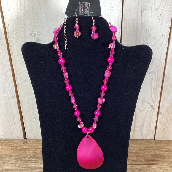 Jewelry - Pink Earrings and Necklace for Jodi D